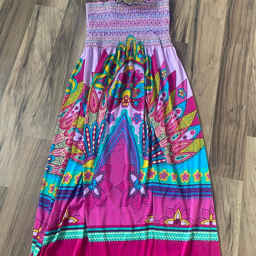 Vibrant Multicolor Maxi Skirt